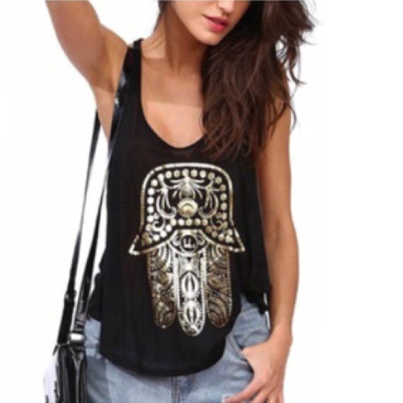 Skull & Arrow Shop Tops - 💥LAST ONE💥 Hamsa Razorback Tank Top